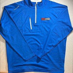 Peter Millar Vibrant Blue Quarter-Zip Pullover